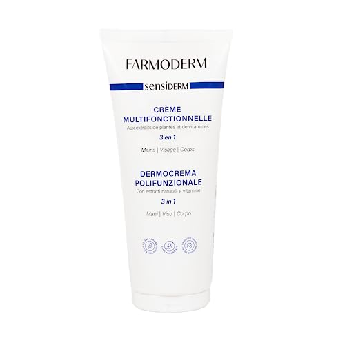 Farmoderm Sensiderm Dermocrema Polifunzionale - Creme Corpo E Viso Super Idratanti - Azione Nutriente E Protettiva Per La Pelle Secca E Molto Secca -