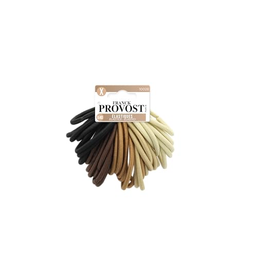 Franck Provost - Set Di 40 Elastici - Senza Legami Metallici - Capelli Spessi - Assortimento Di Colori Casuali