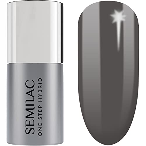 Semilac Uv Smalto Hybrid One Step Hybrid 3In1 S195 Eternal Stone Grey 5 Ml