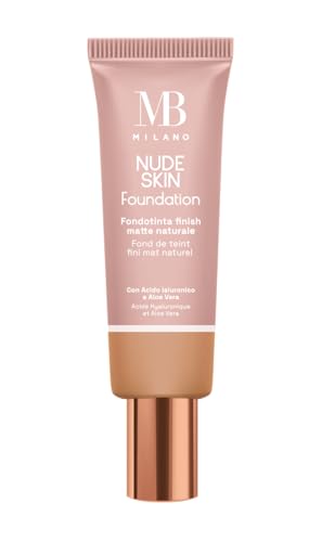 Mb Milano - Base Tinta Effetto Naturale - Nude Skin Foundation - Bronze 03 - Matte Finish