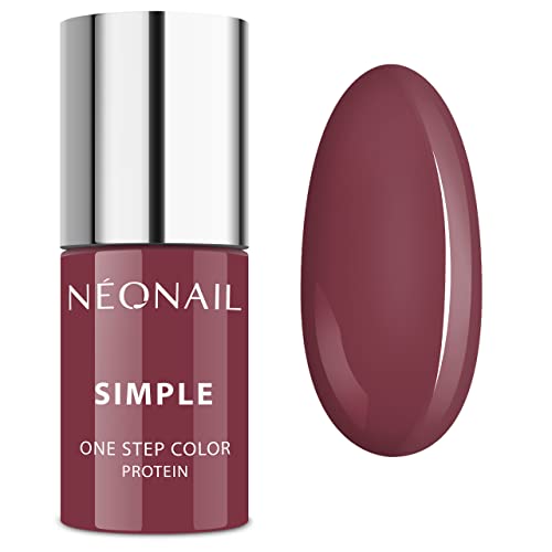 Neonail - Smalto Per Unghie Uv 3 In 1, Semplice One Step Color Protein, 7,2 Ml Caldo
