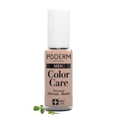 Poderm - Micosi Delle Unghie – Speciale Uomo - Smalto Invisibile Color Nude - Tea Tree - Corregge E Migliora L'Aspetto Delle Unghie Gialle/Danneggiate