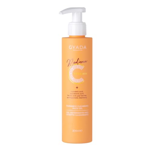 Gyada Cosmetics, Radiance Cleansing Face Gel, Detergente Viso Illuminante, Antiossidante, Uniforma Il Colorito, Tonifica La Pelle, Fresco E Delicato,
