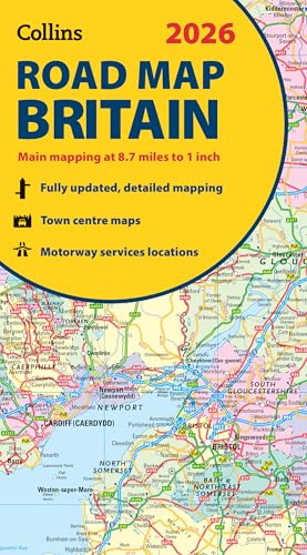 2026 Collins Road Map Of Britain: Clear And Detailed Folded Map Of Scotland