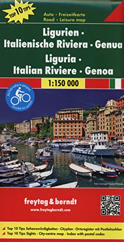 Liguria 1:150.000: Toeristische Wegenkaart 1:150 000
