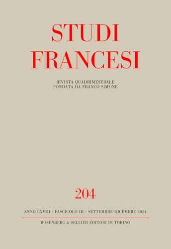 Studi Francesi. In Ricordo Di Anna Maria Finoli (1923-2020) - Centenaire Du "Manifeste Du Surréalisme" D'André Breton (1924-2024) (Vol. 204)