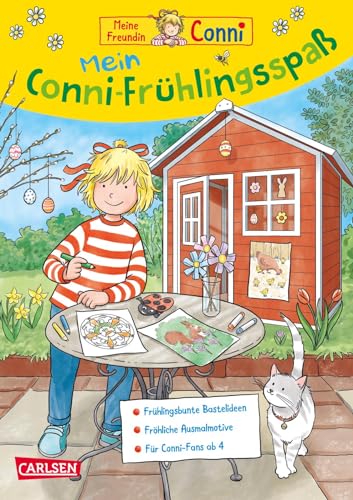 Conni Gelbe Reihe (Beschäftigungsbuch): Mein Conni-Frühlings-Spaß: Mal- Und Bastelblock Mit Fröhliche Bastelideen, Ausmalbildern Und Rätseln Für Kinde
