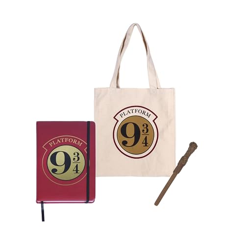 Harry Potter Taccuino, Borsa Della Spesa E Penna Bacchetta, Blocco Note Copertina Rigida, Borsa Ecologica Riutilizzabile, Design Di Hogwarts, Regalo