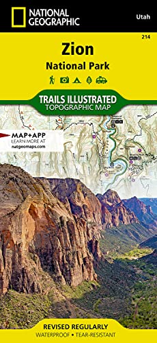 National Geographic Trails Illustrated Topographic Map Zion National Park [Lingua Inglese]: Trails Illustrated National Parks