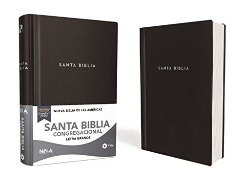 Santa Biblia/ Holy Bible: Nueva Biblia De Las Américas, Biblia Congregacional, Negro/ Nbla Congregational Bible, Black