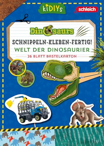 Schnippeln-Kleben-Fertig - Schleich Dinos: Dinosaurier-Bastelset Für Kinder Ab 3 Jahren - Mit Einfachen Anleitungen Und Kreativem Bastelkarton