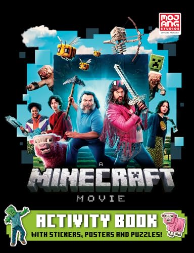 A Minecraft Movie: Activity Book: Go On An Adventure Through The Worlds Of A Minecraft Movie With This Official Activity Book – Packed With Puzzles An
