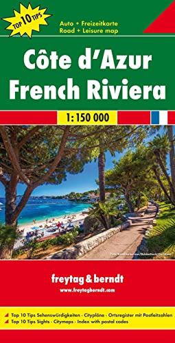 Costa Azzurra 1:150.000: Toeristische Wegenkaart 1:150 000: 0402