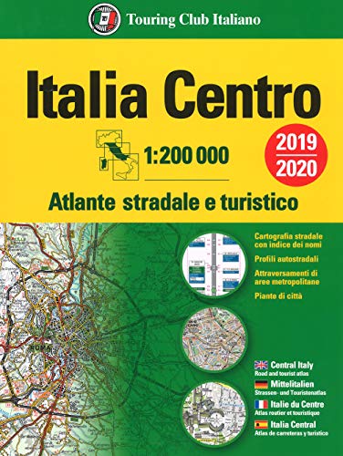 Atlante Stradale Italia Centro 1:200.000. Ediz. Multilingue