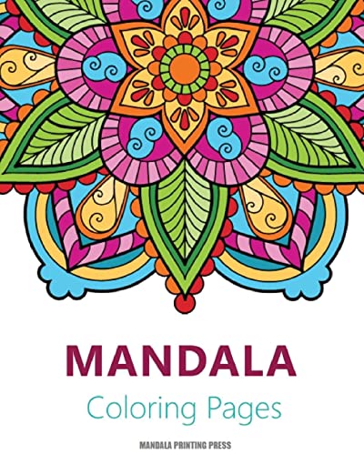 Mandalas Coloring Book: Featuring Beautiful Mandalas And Patterns Designs For Stress Relief And Relaxation
