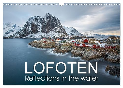 Lofoten Reflections In The Water (Wandkalender 2025 Din A3 Quer), Calvendo Monatskalender [Calendar] Photostravellers, Photostravellers