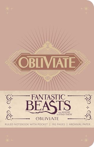 Fantastic Beasts And Where To Find Them Ruled Notebook 1: Obliviate Hardcover Ruled Notebook (Insights Journals)
