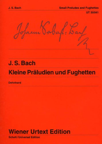 Bach: Little Preludes And Fughettas - Edited From Autographs And Manuscript Copies - Piano - Wiener Urtext - Easy - (Ut 50041)