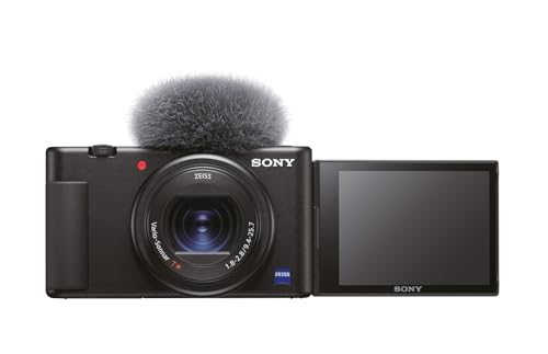 Sony Zv-1 Vlog Camera Fotocamera Digitale Con Schermo Lcd Direzionabile E Video 4K, Nero