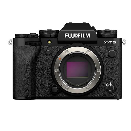 Fujifilm X-T5 Fotocamera Digitale Mirrorless 40Mp (Hr 160Mp), Solo Corpo, Sensore X-Trans Cmos 5 Hr, Ibis, Filmati 6.2K 30P, Mirino Evf, Schermo Lcd 3