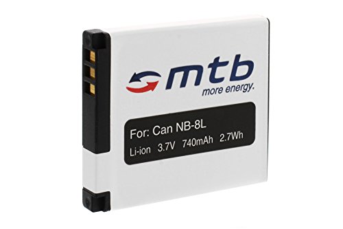 Batteria Nb-8L Per Canon Powershot N, A3200 Is, A3300 Is, A3350 Is