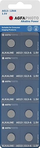 Agfaphoto Ag13 Batteria A Bottone Lr 44 Alcalina/Manganese 1.5 V 10 Pz.