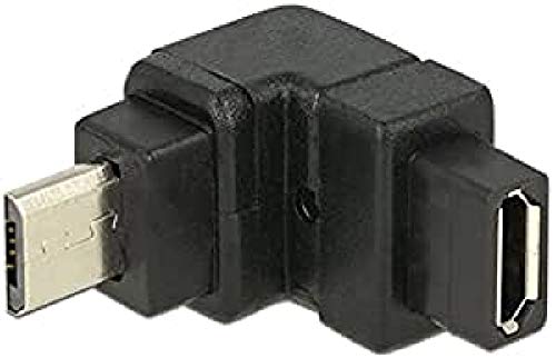 Delock Adattatore Usb 2.0 Micro B Maschio > Usb 2.0 Micro B Femmina Ad Angolo Superiore