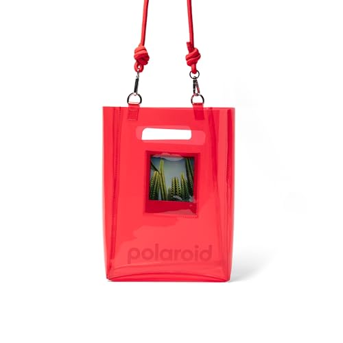 Polaroid Bucket Tote Camera Essentials Bag - Tpu Riciclabile - Rosso (6307), Rosso