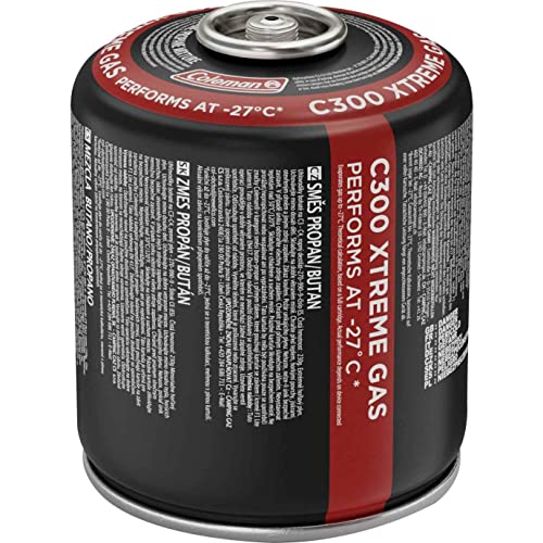 Coleman Cartuccia Di Gas C300 Xtreme, Cartuccia Con Valvola A Vite, Adatta Per Fornelli Da Campeggio, Griglie Da Campeggio O Lampade, 230 G Potente Mi