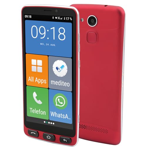 Olympia Neo 16 Gb Smartphone Per Anziani | Rappresentazione Extra Large | Compatibile Con Apparecchi Acustici | Tasto Di Emergenza | Display Da 5,5" |
