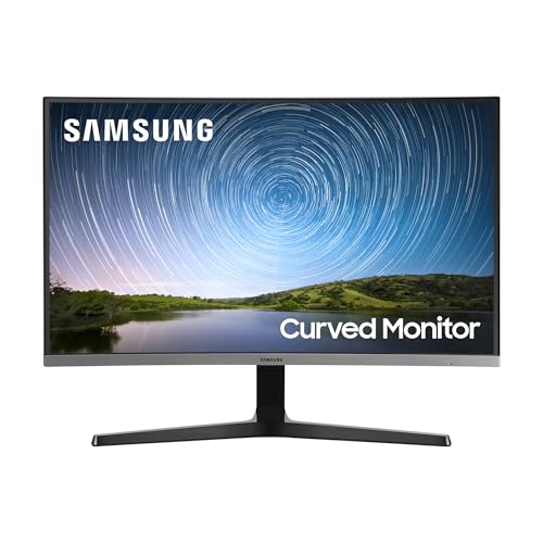 Samsung Monitor Cr50 (C32R502), Curvo (1500R), 32", 1920X1080 (Full Hd), Va, 75 Hz, 4 Ms, Freesync, Hdmi, D-Sub, Ingresso Audio, Flicker Free, Eye Sav