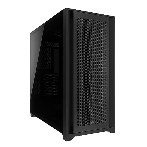 Corsair 5000D Core Airflow Mid Tower Atx Pc Case - Nessuna Ventola Inclusa - Pannello Laterale In Vetro Temperato - Design Ad Alto Flusso D'Aria - Int