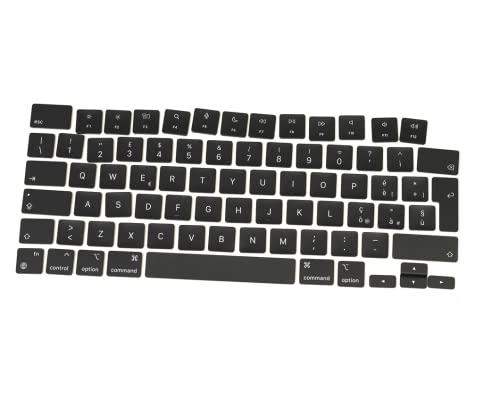 Iction Nuovo It Italy Italian Layout Tastiere Tastiere Sostituzione Per Macbook Air 13.6'' M2 A2681 Keycaps 2022 Anno (Nero)