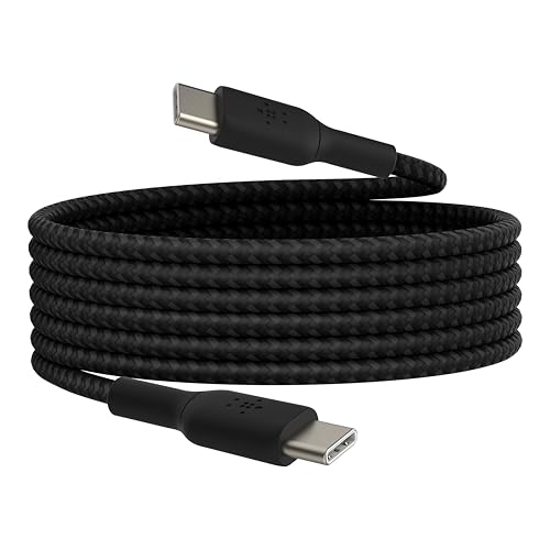 Belkin Boostcharge Cavo Intrecciato Da Usb-C A Usb-C Da 2 Metri Per Iphone 15, Iphone 15 Pro, Iphone 15 Pro Max, Iphone 15 Plus, Galaxy S24, S23, Note