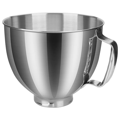 Mmobiel Ciotola In Acciaio Inox Per Kitchenaid 4.5-5 Quart Tilt-Head Stand Mixers Serie Artisan & Classic 5 Qt Sostituzione Della Ciotola In Acciaio I