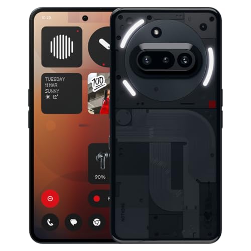 Nothing Phone (3A) 256 Gb - Smartphone Con Fotocamera Anteriora Da 32 Mp, Ultra Zoom 30X, Ricarica Rapida A 50W E 6.77" Display Amoled Flessibile Fhd+