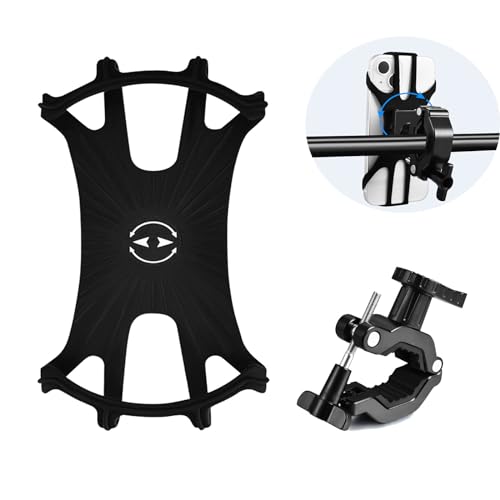 Porta Cellulare Per Bicicletta, Porta Cellulare Universale Per Moto Staccabile, Girevole A 360°, Antiurto E Regolabile, Garantisce Che Il Telefono Rim