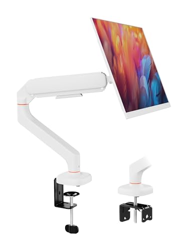 Ibergrif Soporte De Monitor Escritorio Para Pantallas De 13-32 Pulgadas, Brazo De Monitor Ajustable En Altura Con Muelle De Gas, Inclinación, Giratori