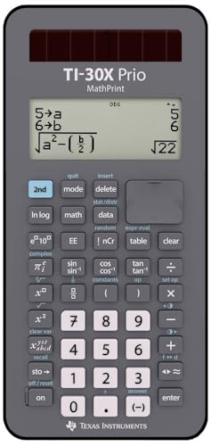 Texas Instruments Ti-30X Prio Mathprint™ Schulrechner Nero Display (Stellen): 64 Batteriebetrie