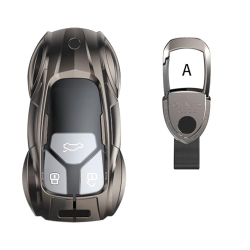Gleamydot Cover Chiave Telecomando Auto Compatibile Con Guscio Chiavi Audi A3 A4 A1 A6 A7 Q3 Q5 Q8 Tt Rs4 Sq5 Zinc Alloy Sportback Cover Accessori Co