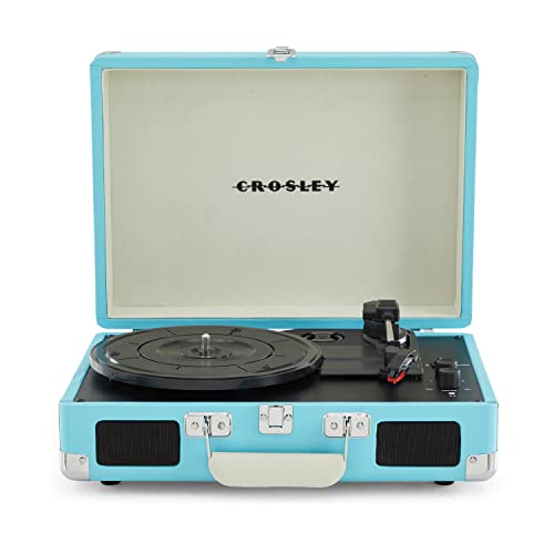 Crosley Cruiser Plus Giradischi Con 2 Altoparlanti, Bluetooth E Aux - Giradischi Vintage A 3 Velocità - Per Vinili Da 7", 10" E 12" - Portatile Con Cu
