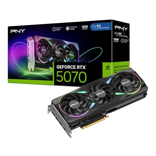 Pny Scheda Grafica Geforce Rtx™ 5070 12Gb Argb Oc Dlss 4 Tripla Ventola