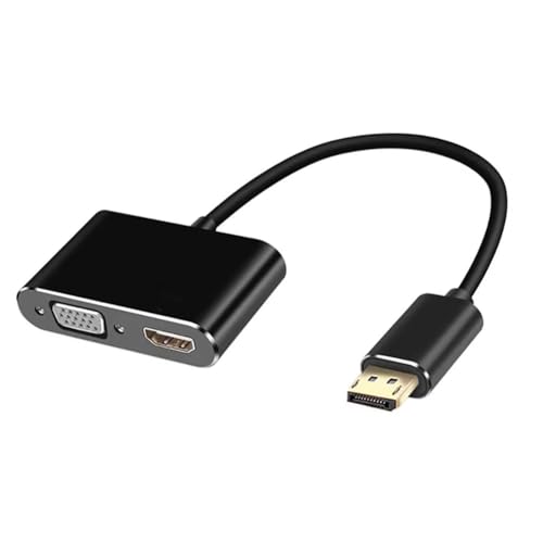 Casstaly Dp To -Compatibile Con Vga 2-In-1 Docking Station In Lega Di Alluminio Hub Per Pc Hosting Laptop Display Docking Station Facile Da Usare