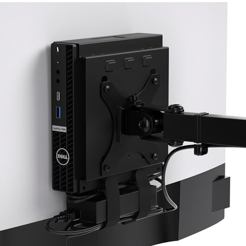 Humancentric Doppia Custodia Vesa Compatibile Con Dell Optiplex Micro Form Factor Case Vesa Mount Per Braccio Del Computer Adatto A Mff 3040, 3046, 30