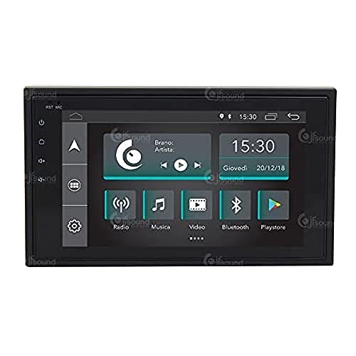 Jf Sound Car Audio System Autoradio Universale Slim 2 Din Jf-337A-S