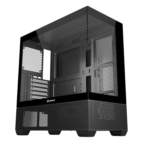 Unykach Chassis Atx Revelat Black Con Capacità Per Schede Grafiche Fino A 425 Mm E Raffreddamento A Liquido Fino A 360 Mm