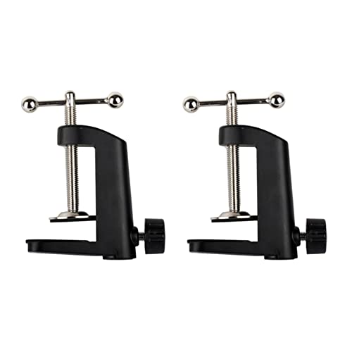 Kznifmk 2X Morsetto Di Montaggio Da Tavolo Nel Metallo Resistente Per Supporto Per Braccio Un Forbice Con Di Sospensione Per Microfono