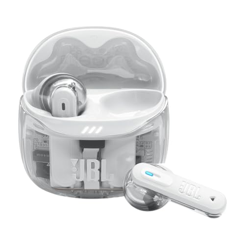 Jbl Tune Flex Ghost 2 Auricolari Bluetooth True Wireless Con Cancellazione Del Rumore, 48 Ore Di Autonomia, Resistenti Ad Acqua E Polvere Ip54, Design