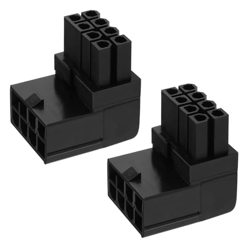 The Lord Of The Tools 2 Pezzi 8Pin Adattatore Di Alimentazione Connettore Gpu Vga Pcie Da 90 Gradi Per Computer Desktop Scheda Grafica Adattatore A Go