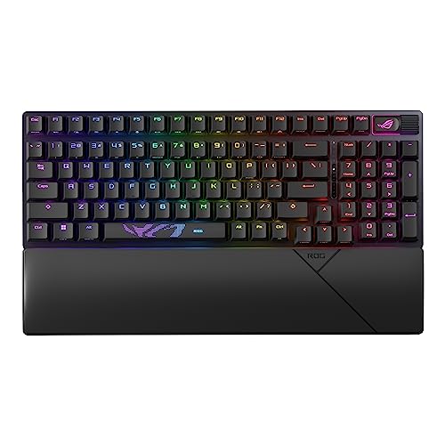 Asus Rog Strix Scope Ii 96, Tastiera Meccanica Gaming Wireless, Switch Meccanici Rog Nx, Illuminazione Rgb, Bluetooth 5.1 E 2.4Ghz, Compatibile Con Si